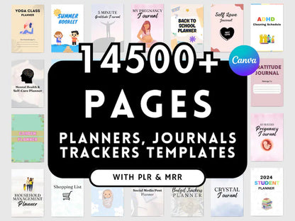 Launch Your Digital Product Empire with 14,500+ Editable Canva Templates 😱